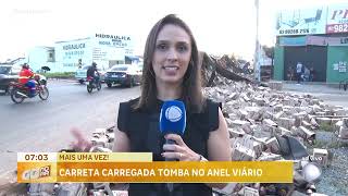 CARRETA CARREGADA TOMBA NO ANEL VIÁRIO [upl. by Velda]