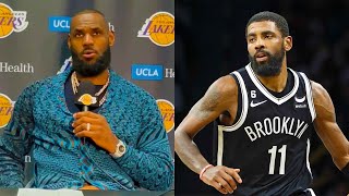 Lebron James Calls out Media for Treatment of Kyrie Irving VS Jerry Jones Lakers NBA Interview [upl. by Arriek]