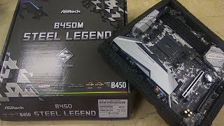 B450M Steel Legend ASRock First Look and Unboxing [upl. by Hennahane]