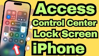 How to Access Control Center When iPhone is Locked iOS 18  on iPhone 15 14 13 12 11 X 8 8 [upl. by Trin461]