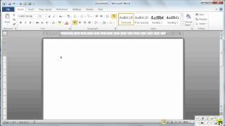 Microsoft Word 2010 Interface  environment  Tutorial 1 [upl. by Arratahs544]