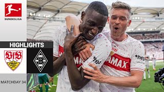 VfB Stuttgart  Borussia MGladbach 40  Zusammenfassung  Bundesliga 202324 [upl. by Alliber]