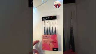 Mont marte mini detail brushes setart finearts fineliner montmarte unpacking asmr [upl. by Bertrand]