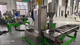 plastic pet bottle recycling machine crystalization free twin screw extruder pet pelletizing machine [upl. by Aiki]