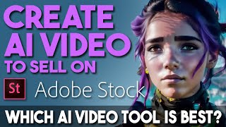 Create AI Video  Sell on Adobe Stock  5 Best Generative Tools adobestock ai genmo aivideoart [upl. by Zsa Zsa107]