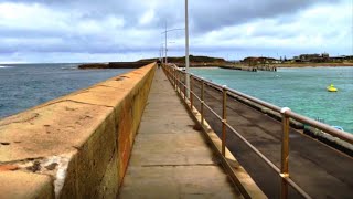 Warrnambool Breakwater Walk Victoria Australia [upl. by Alokin]