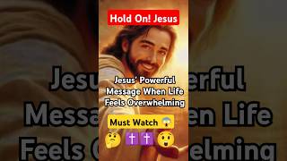 In Your Darkest Hours Jesus Whispers This – Hold Onquot 🕊️ FaithOverFear shortsfeed jesus [upl. by Lekar]