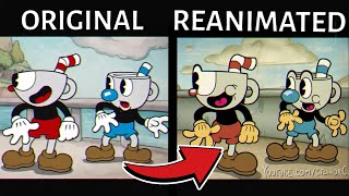 Cuphead Cutscenes REANIMATED in the Show Style Comparison [upl. by Iderf299]