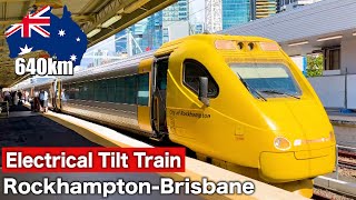 🇦🇺Riding Australias FASTEST Train  Electric Tilt Train Business Class Rockhampton→Brisbane [upl. by Pierpont]