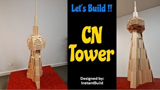 Building the CN Tower Toronto with Kapla Planks  Epic TimeLapse [upl. by Gunnar]