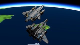 KSP  PlaneBasedShuttle  Spaceplane launched from airbreathing booster [upl. by Jat]