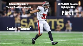 Antoine Winfield Jr  20232024 Season HIGHLIGHT MIX PART 1  Tampa Bay Buccaneers Captain [upl. by Golding]