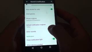 Google Nexus 5 How to Change the Notification Ringtone [upl. by Proud]