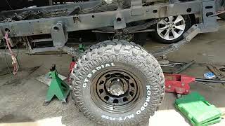 KIA k2700 project 4x4 with Landcruiser vx 80 defrential 👌part 1 [upl. by Ayhdnas773]