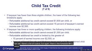 Chapter 7 Tax Credits PowerPoint Lecture [upl. by Loris]