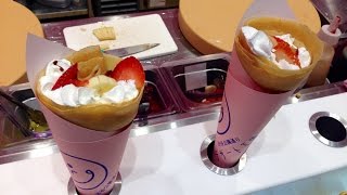 How they make Japanese Crepes in JAPAN [upl. by Geri88]