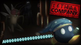 Left behind with only a walkie talkie Lethal Company Funny Moments [upl. by Kanal649]