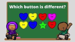 Sorting Buttons Attributes amp Sorting Rules Colour Shape Size Virtual School Online Learning FUN [upl. by Zolly]