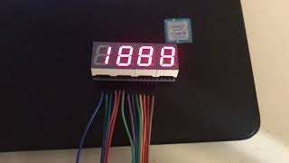 4 DIGIT 0 INCH 7SEGMENT MULTIPLEXED DISPLAY [upl. by Nannerb]