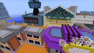 Goldenrod CityCiudad Trigal in MINECRAFTHGSS [upl. by Kippy]