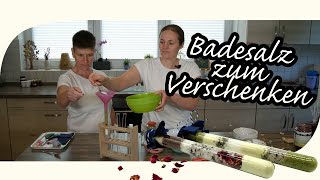 DIY Rezept Badesalz zum Selbermachen und zum Verschenken [upl. by Rudyard]