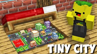 I found SECRET TINY CITY UNDER BED in Minecraft  NEW SECRET PASSAGE [upl. by Mylan]