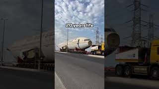 Saudi Arabs aeroplane transport through trucks [upl. by Onidranreb]