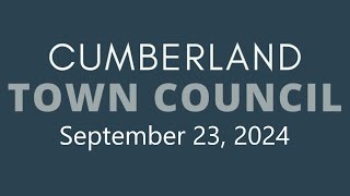 Cumberland Town Council  September 23 2024 [upl. by Rosa525]