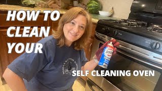 How to Clean your Self Cleaning oven using Easy Off Fume Free [upl. by Toogood727]