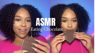 ASMR Eating Fake Chocolate ASMR Crunchy Mouth Sounds [upl. by Reube]