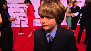 Iron Man 3 Premiere Ty Simpkins [upl. by Hut764]