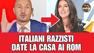 Italiani Razzisti Gonzato smachera la giornalista di la7 cge concorda con Il Rapporto Europeo [upl. by Cohbath552]