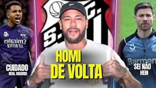 Ney DE VOLTA ao Santos ta realmente virando REALIDADE  Rodrygo BANCO com Mbappe DIFICIL  Xabi E [upl. by Arick]