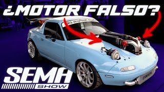 ¿Un MAZDA MIATA con MOTOR v10 FALSO 🤡 SEMA 2024 dia 1  JUCA [upl. by Ellora]