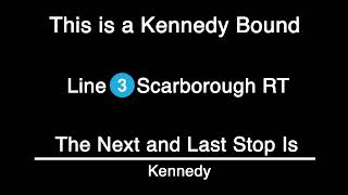 What if TTC Subway Announcements Sounded Like NYC Subway Announcements Line 3 McCowan to Kennedy [upl. by Sina289]