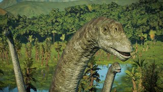 NEW Monolophosaurus and COLOSSAL Mamenchisaurus Jurassic China 4k  Jurassic World Evolution 2 [upl. by Freeland]