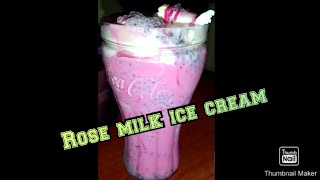 Ice cream with home made rose milk🍧🍧 [upl. by Caz]