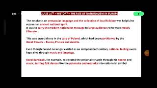 RISE OF NATIONALISM IN EUROPE CLASS 10 TELUGU PART 3 [upl. by Cahra]