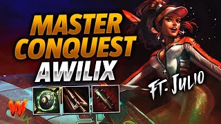 AWILIX LOS MEJORES WOMBO COMBOS ft Julio  Warchi  Smite Master Conquest [upl. by Hawker]