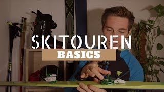 Skitourenausrüstung Basics  Bindung  Ski  Schuh  Fell  Aufstieg  Allround  Abfahrt [upl. by Domini]