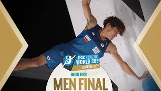 🔥IFSC Mens Final World Cup Brixen Bouldering 2023 💪🏼 [upl. by Aiykan]