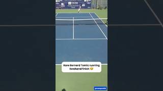 Rare Bernard Tomic running forehand finish 🤩 shorts tennis atpchallenger [upl. by Muriel17]