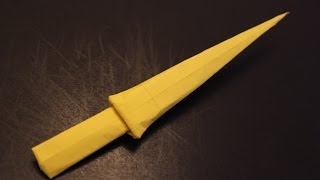 How to make a cool paper sword origami [upl. by Enella]