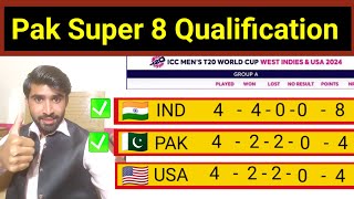 Pakistan Team Qualification In Super 8 Round Of T20 World Cup 2024  USA Eliminate India amp Pakistan [upl. by Phaidra352]