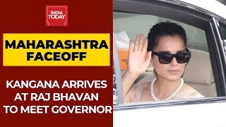 Kangana Ranaut Arrives At Raj Bhavan To Meet Maharashtra Governor Bhagat Singh Koshiyari [upl. by Kreindler]