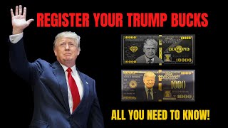 REGISTER TRUMP BUCKS  ⚠️ TRUMP BUCKS REGISTRATION ⚠️  How to register trump bucks [upl. by Brabazon]