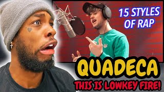 FIRST TIME REACTION  15 Styles of Rapping ft Drake Pop Smoke NF Roddy Ricch Lil Uzi [upl. by Burbank]