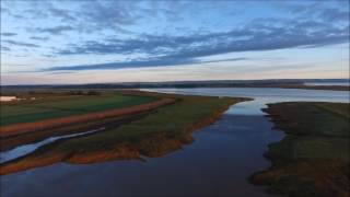 Wolfville Dykes at Sunrise Nova Scotia [upl. by Aidualk]