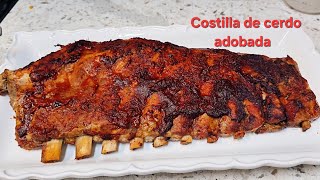 Costilla de cerdo en adobo al horno perfecta para navidad año nuevo [upl. by Atrim]