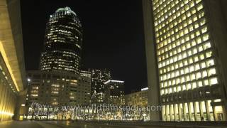 Christian Science Plaza and the Prudential Center at night Time Lapse [upl. by Nirrak817]